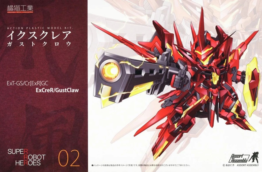 Model Kits Rise of Gunpla Marques Tierces | Super Robot Heroes Excrer Gust Claw