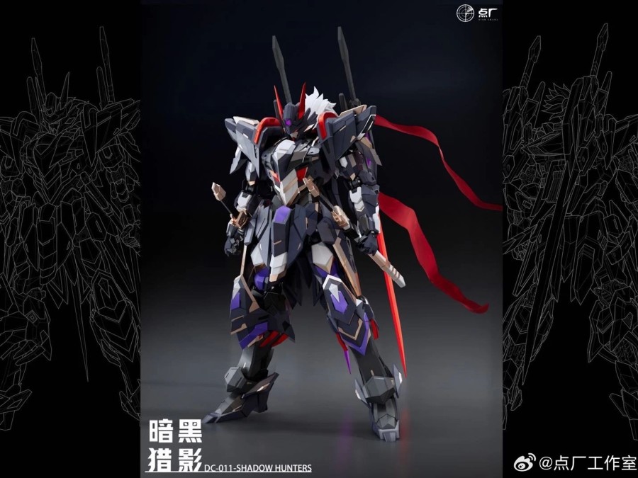 Model Kits Rise of Gunpla Marques Tierces | 1/100 Cs-031-Shadow Hunters Dark Shadow